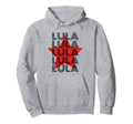 Lula 2022 President Brazil Typography Hoodie - Trendy Graphic for Adults - T-Shirt, Sweatshirt, Hoodie