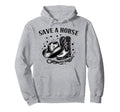 Save Horse Western Country Cowboy Hoodie - Unique Graphic Unisex - T-Shirt, Sweatshirt, Hoodie