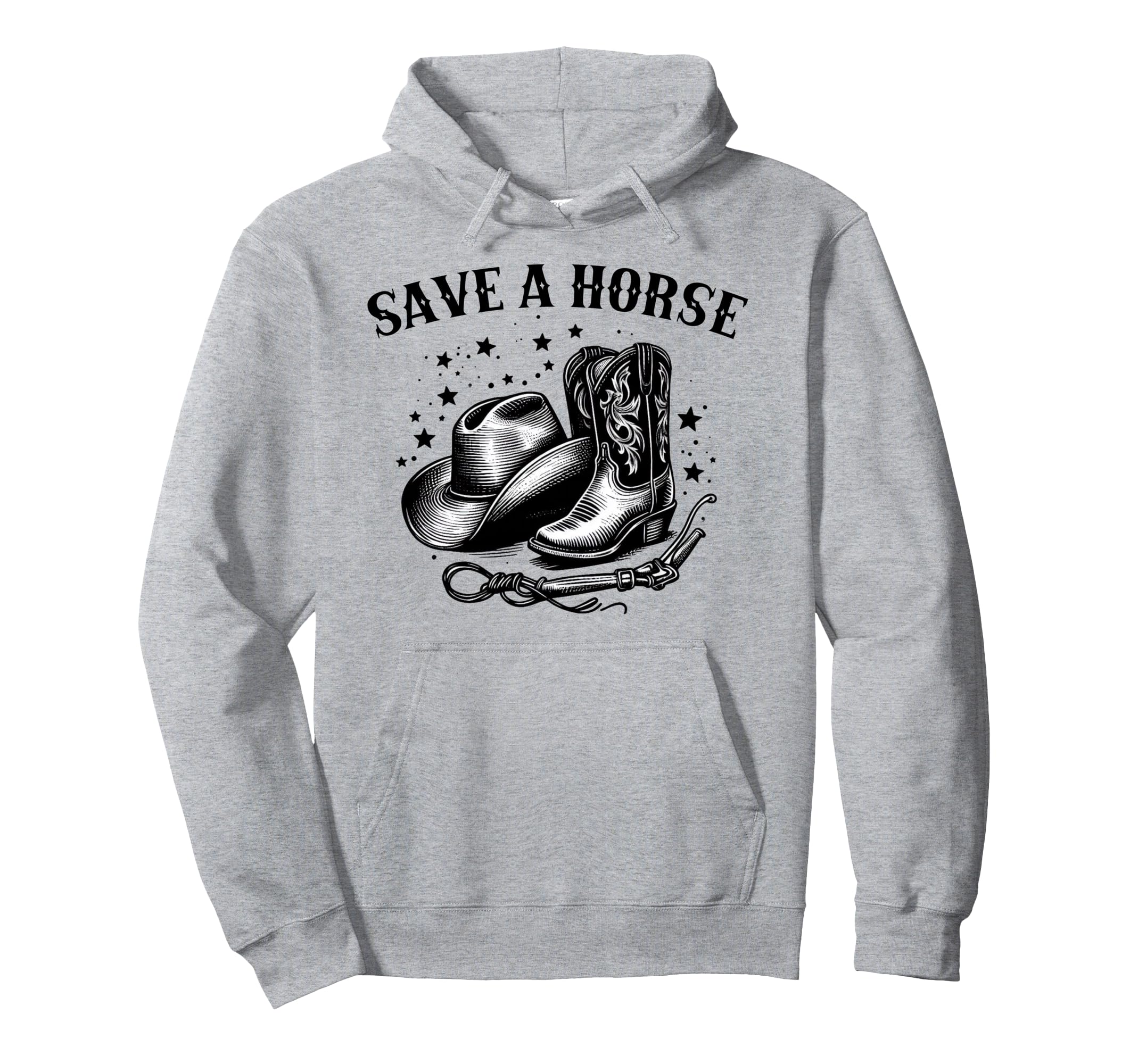 Save Horse Western Country Cowboy Hoodie - Unique Graphic Unisex - T-Shirt, Sweatshirt, Hoodie