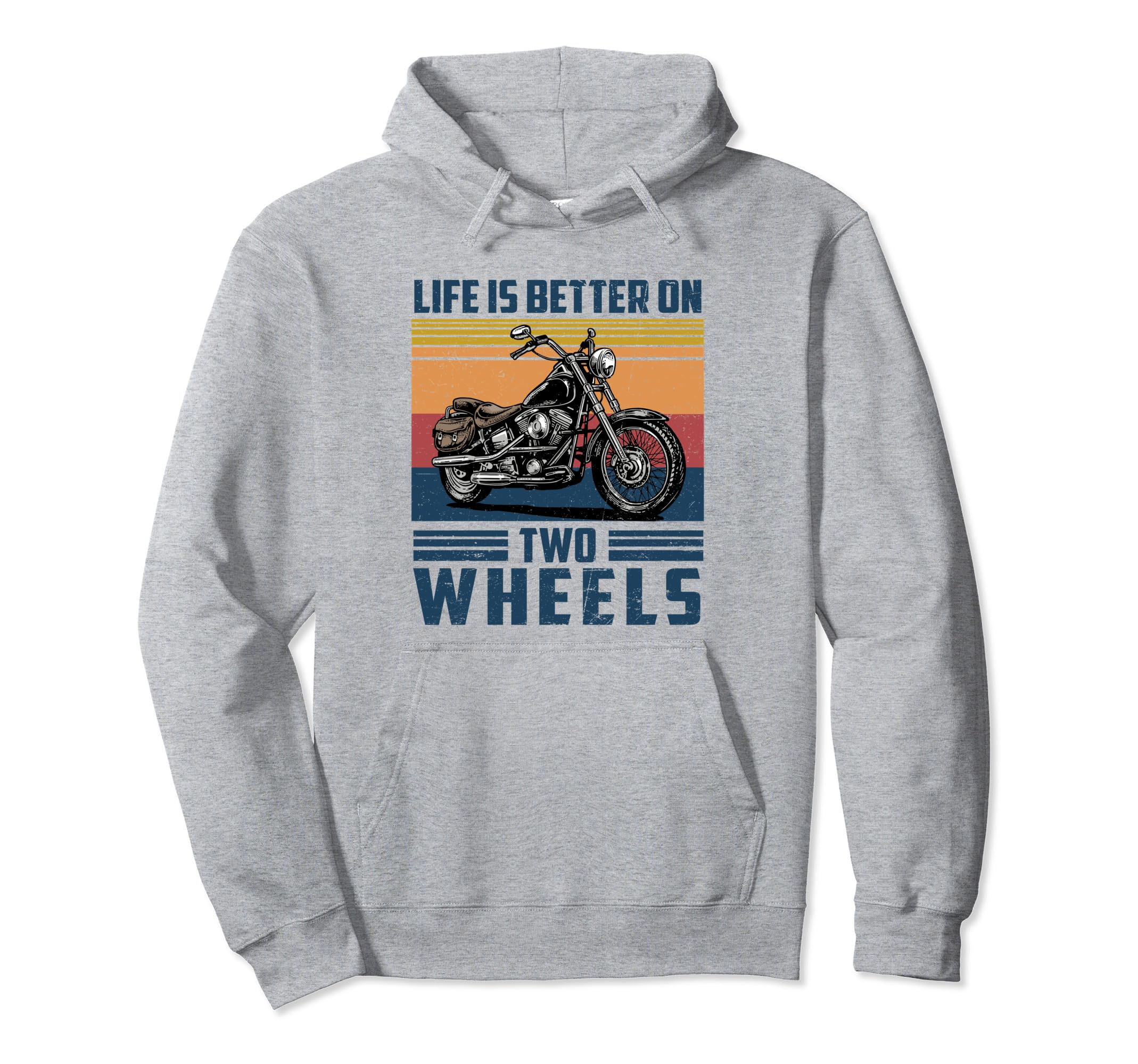 Life Is Better Two Wheels Motorcycle Hoodie - Aesthetic Graphic for Adults - T-Shirt, Sweatshirt, Hoodie
