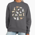 Rabbits Cute Bunnies and Carrots on cream background - Adult & Kids T-Shirts, Sweatshirts & Hoodies apparel design preview 1