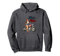 Biker Motorcycle Pin Up Hoodie - Fun Novelty Design for Adults - T-Shirt, Sweatshirt, Hoodie