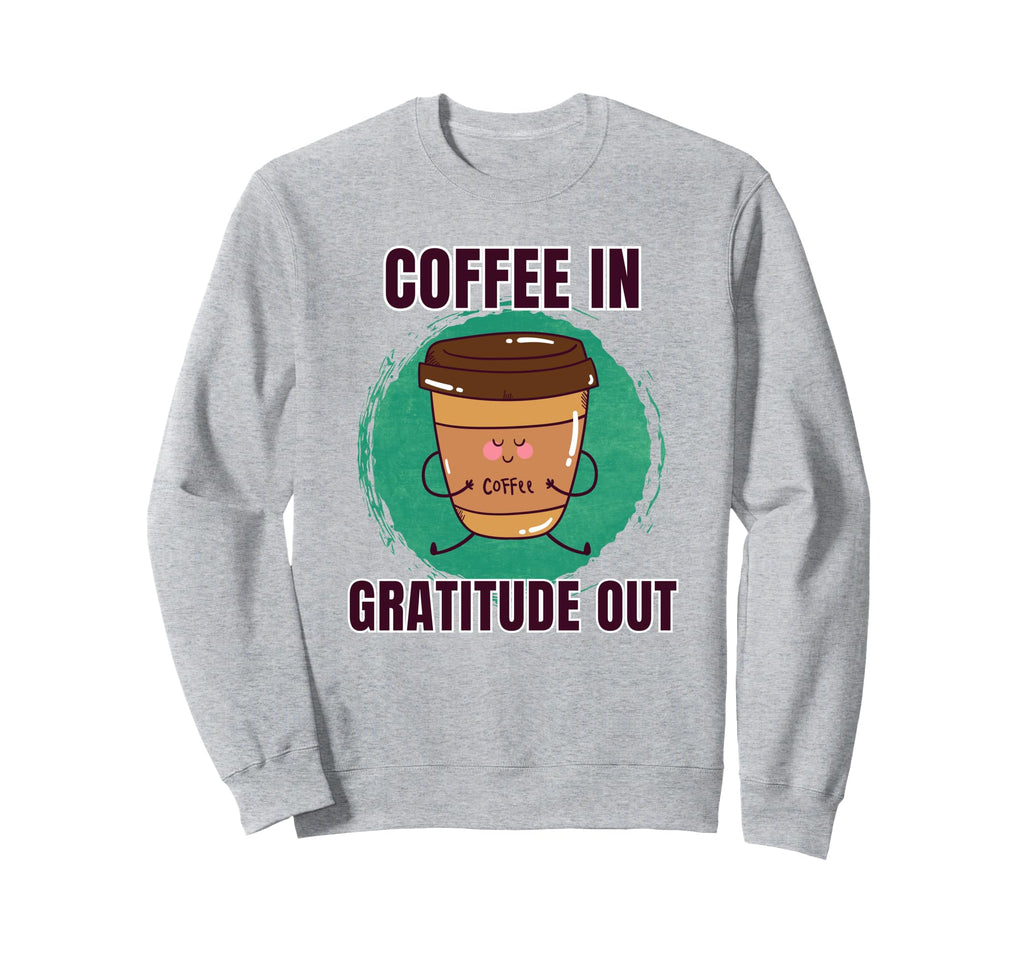 Funny Coffee Yoga Mindfulness Sweatshirt - Casual Everyday Wear for Adults - T-Shirt, Sweatshirt, Hoodie