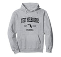 West Melbourne Florida Fl Sports Black Hoodie - Custom Art Print for Adults - T-Shirt, Sweatshirt, Hoodie