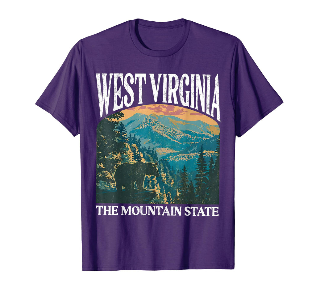 West Virginia Bear Mountain T-Shirt - Streetwear Style Men Women - T-Shirt, Sweatshirt, Hoodie