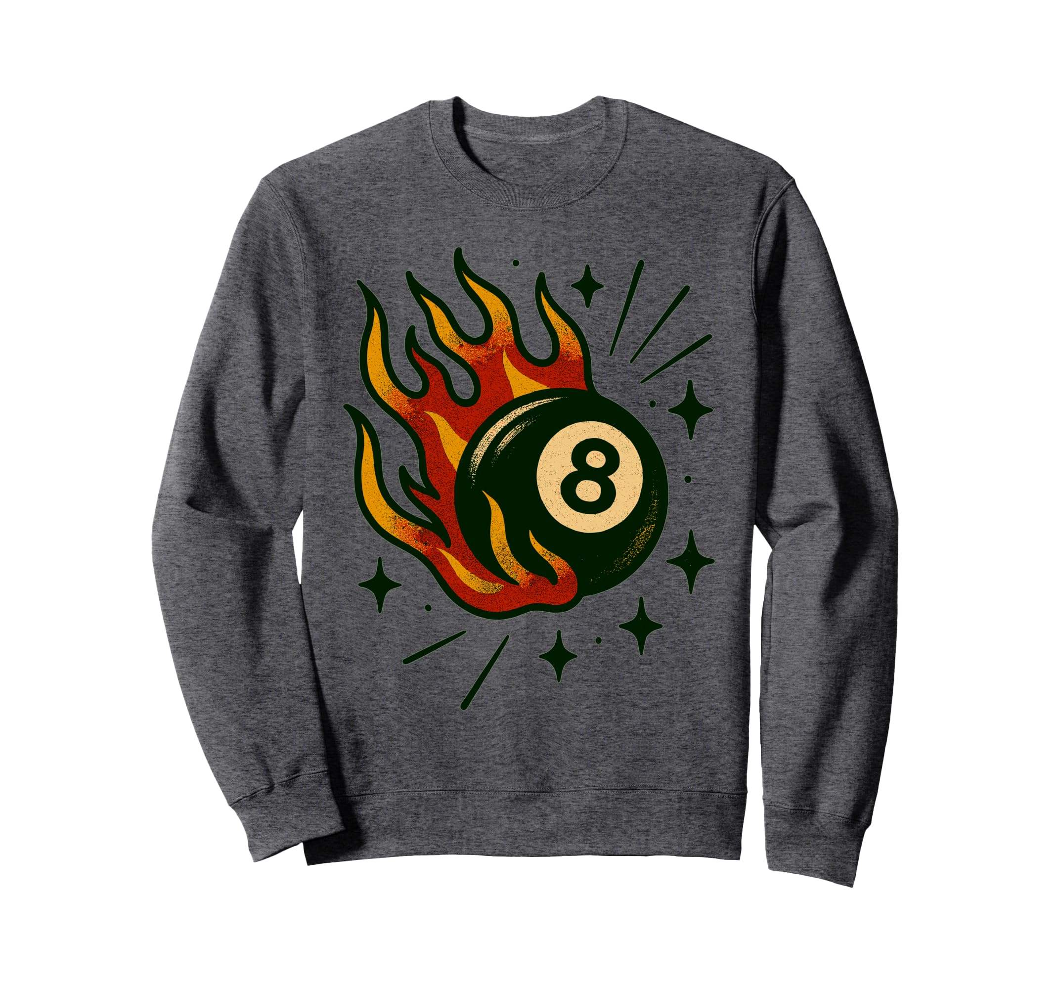 Lucky Eightball Americana Tattoo Sweatshirt - Graphic Print for Adults - T-Shirt, Sweatshirt, Hoodie
