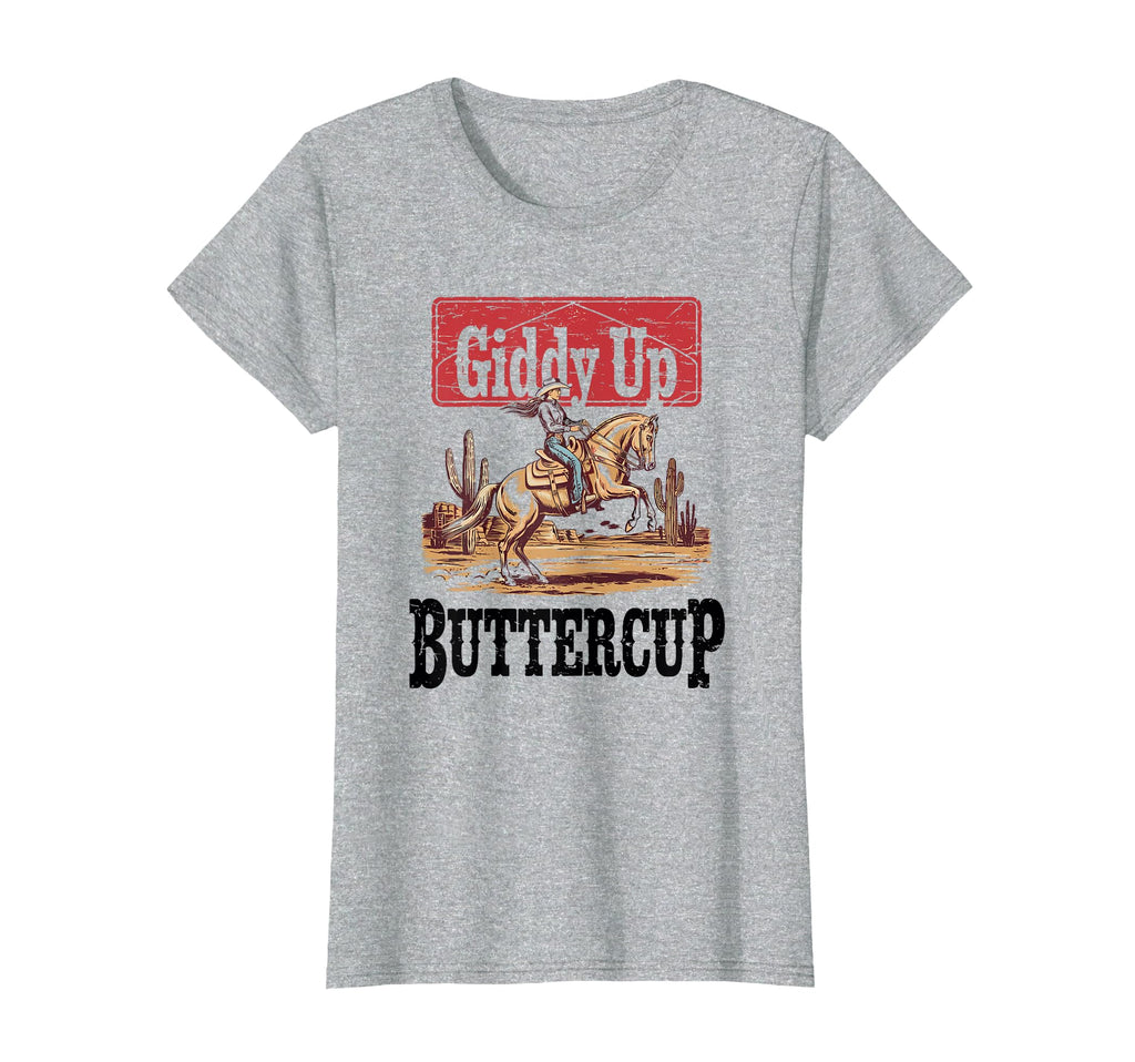 Giddy Up Buttercup Bronc Horse T-Shirt - Aesthetic Graphic for Adults - T-Shirt, Sweatshirt, Hoodie