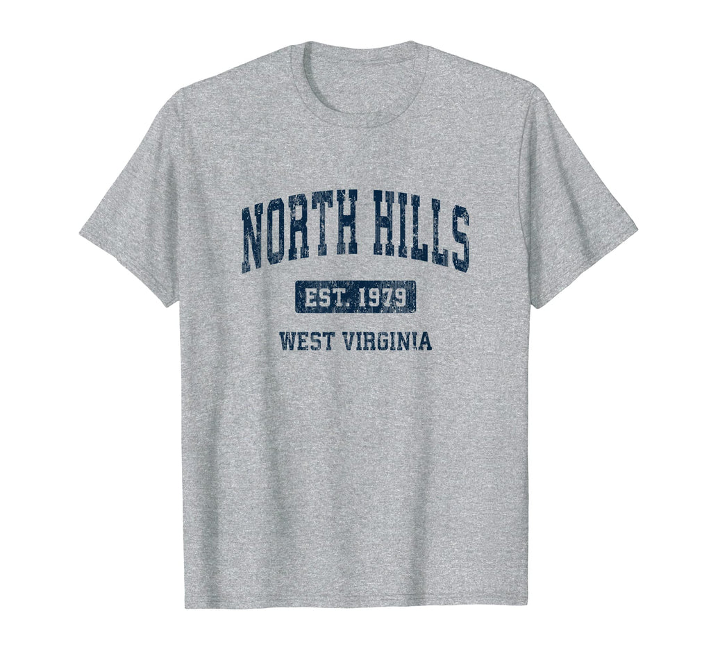 North Hills West Virginia Wv T-Shirt - Minimalist Print for Adults - T-Shirt, Sweatshirt, Hoodie