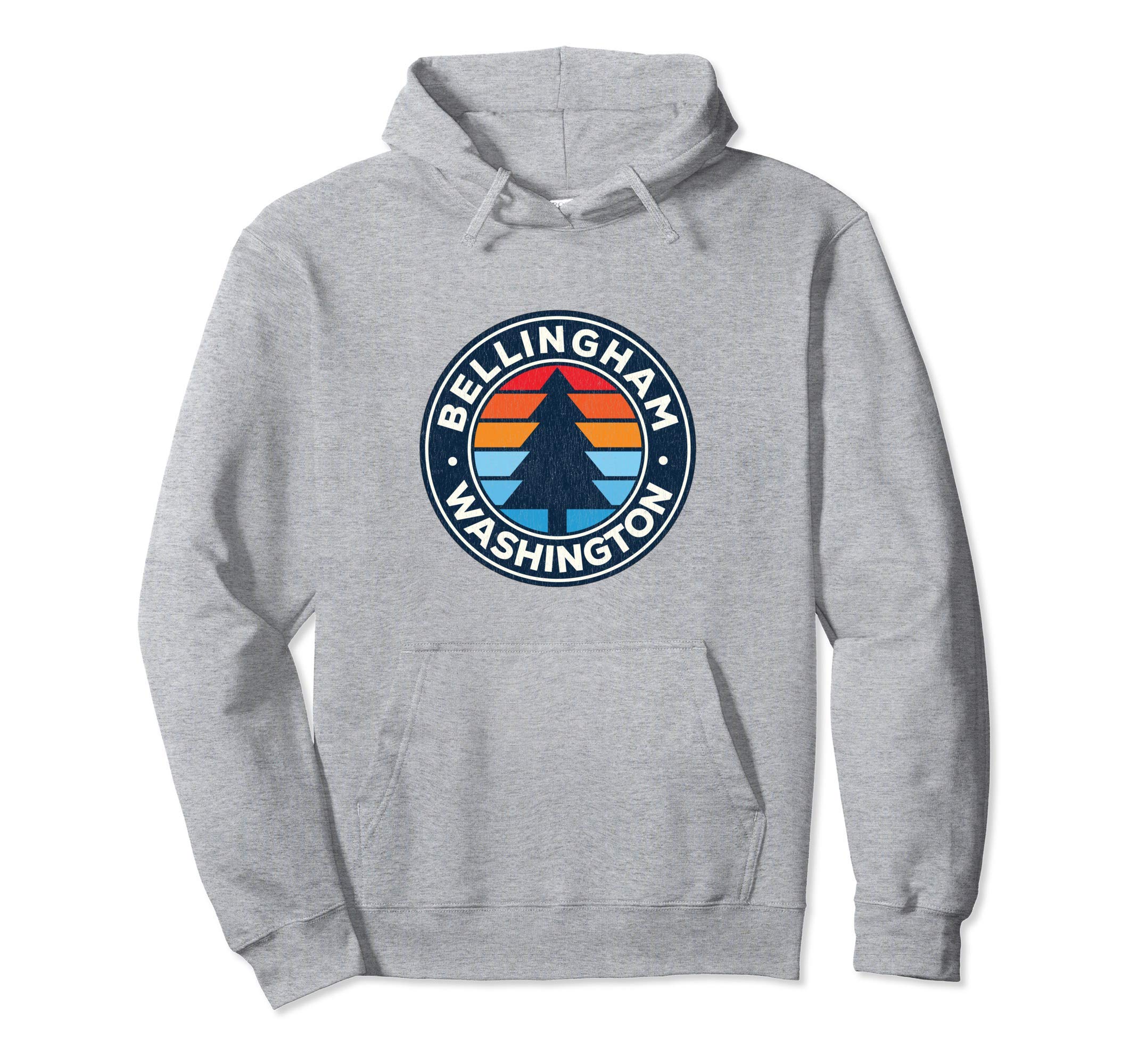 Bellingham Washington Wa 70S Hoodie - Graphic Print for Adults - T-Shirt, Sweatshirt, Hoodie