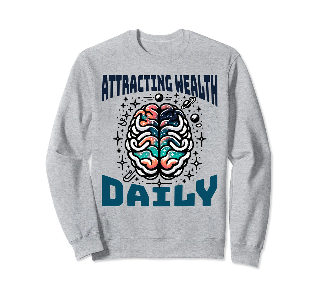 Attracting Wealth Daily Cosmic Brain Sweatshirt - Streetwear Style Unisex - T-Shirt, Sweatshirt, Hoodie