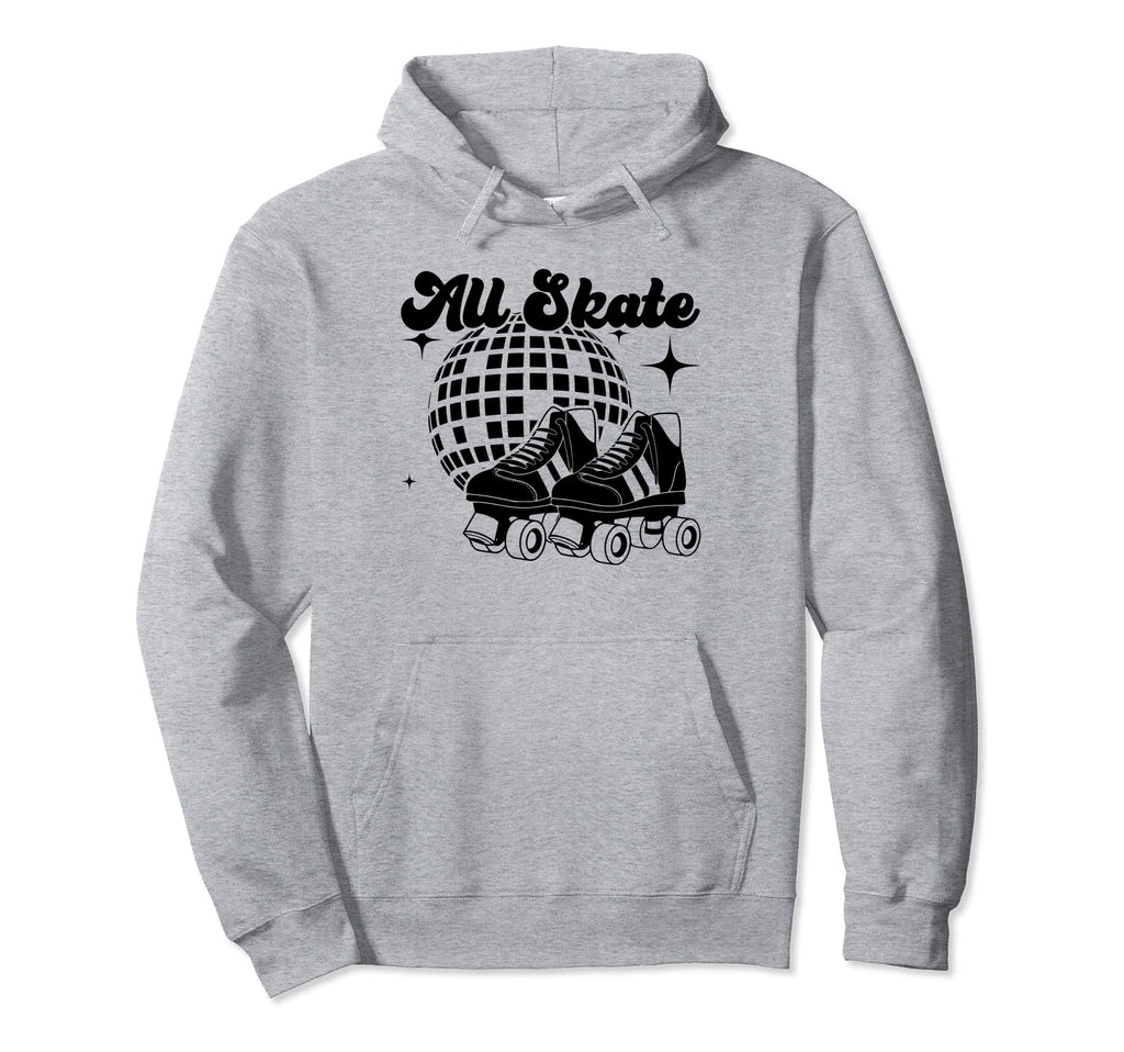All Skate 70S Disco Roller Skating Rink Hoodie - Graphic Print for Adults - T-Shirt, Sweatshirt, Hoodie