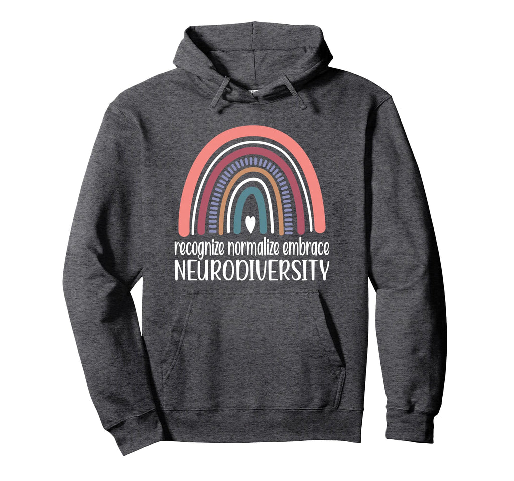 Neurodiversity Rainbow Autism Hoodie - Unique Graphic Unisex - T-Shirt, Sweatshirt, Hoodie