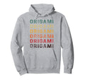 Word Distressed Origami Paper Fold Hoodie - Minimalist Print for Adults - T-Shirt, Sweatshirt, Hoodie
