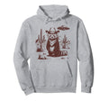 Red Panda Ufo Western Alien 90S Cowboy Hoodie - Trendy Graphic for Adults - T-Shirt, Sweatshirt, Hoodie
