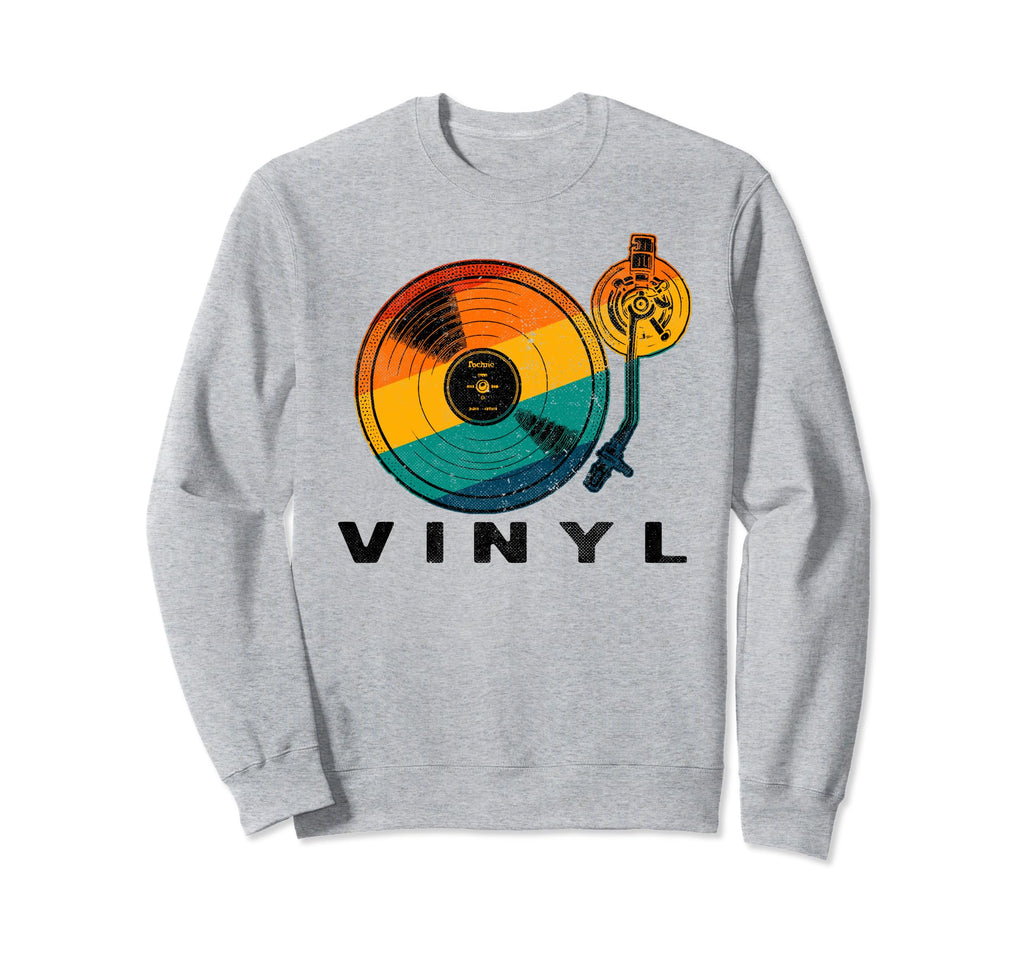 Vinyl Turntable Records Music Lp Dj Sun Sweatshirt - Graphic Print Unisex - T-Shirt, Sweatshirt, Hoodie