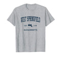 West Springfield Massachusetts Ma Sports T-Shirt - Novelty Apparel Unisex - T-Shirt, Sweatshirt, Hoodie