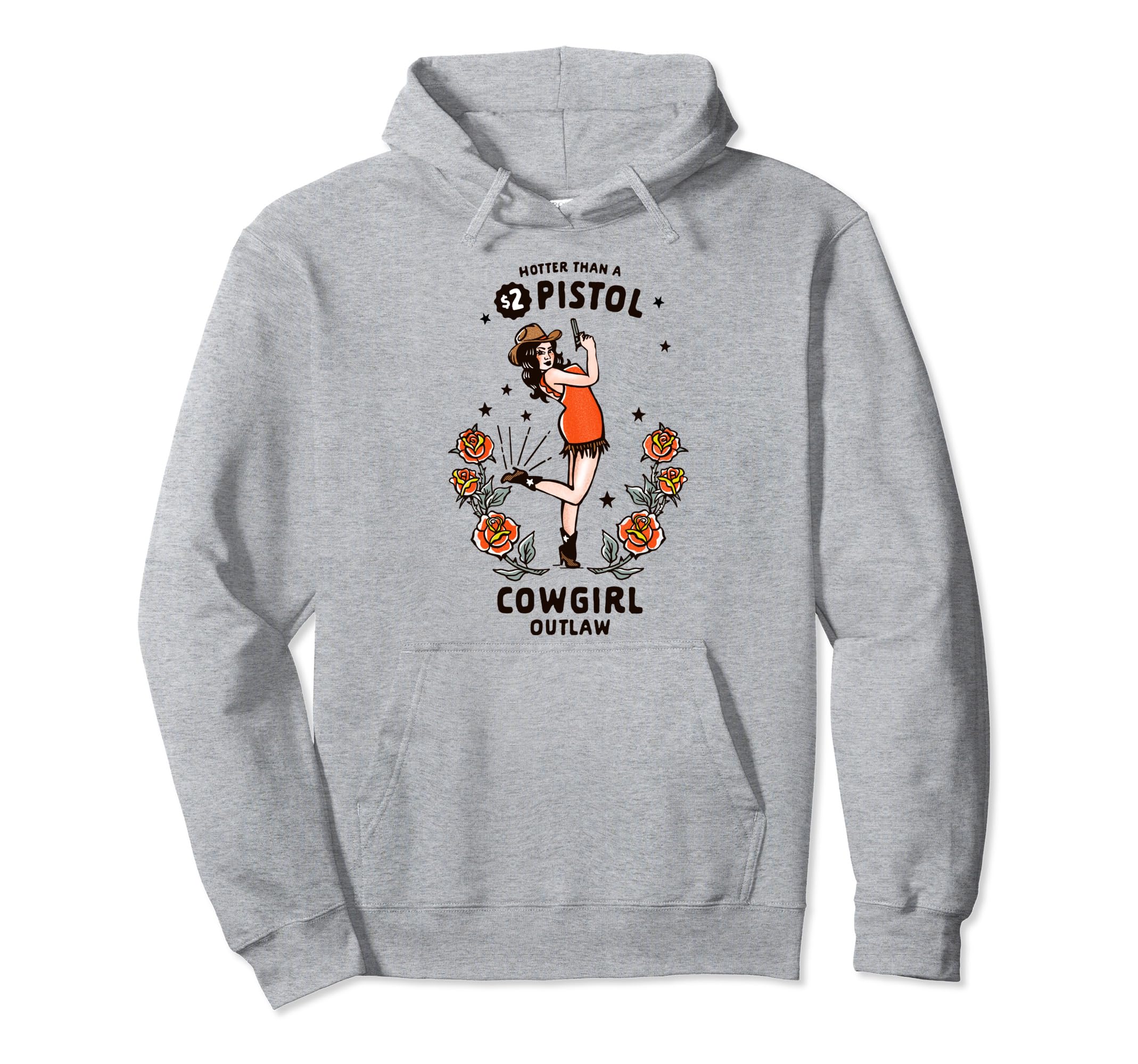 Womens Western Boho Outlaw Cowgirl Hoodie - Streetwear Style Men Women - T-Shirt, Sweatshirt, Hoodie