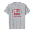 West Chester Pennsylvania Pa Sports Red T-Shirt - Unique Graphic Unisex - T-Shirt, Sweatshirt, Hoodie