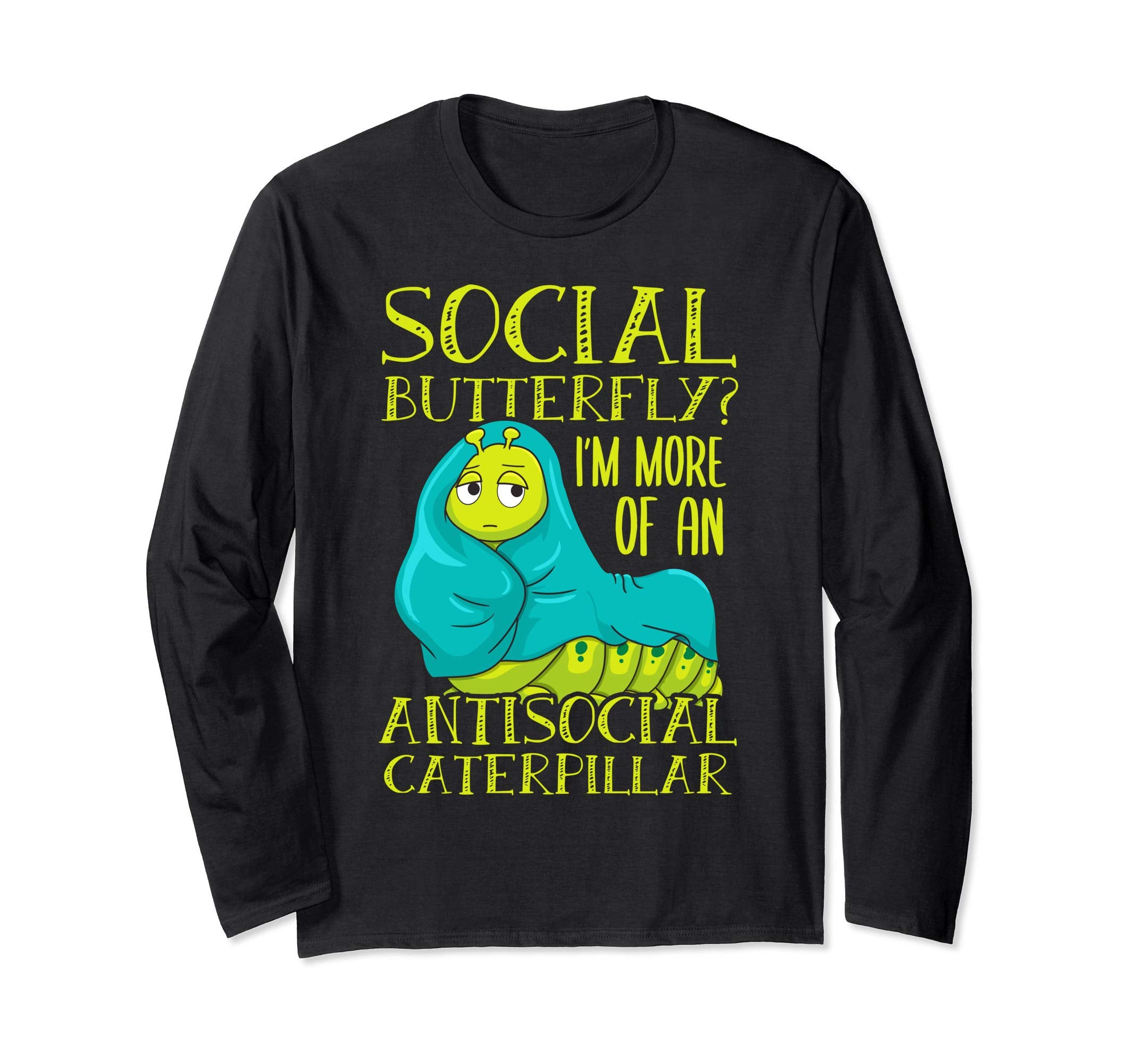 Social Butterfly Gift Introverts T-Shirt - Aesthetic Graphic Unisex - T-Shirt, Sweatshirt, Hoodie