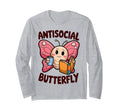 Groovy Anti Social Butterfly Ironic T-Shirt - Streetwear Style for Adults - T-Shirt, Sweatshirt, Hoodie
