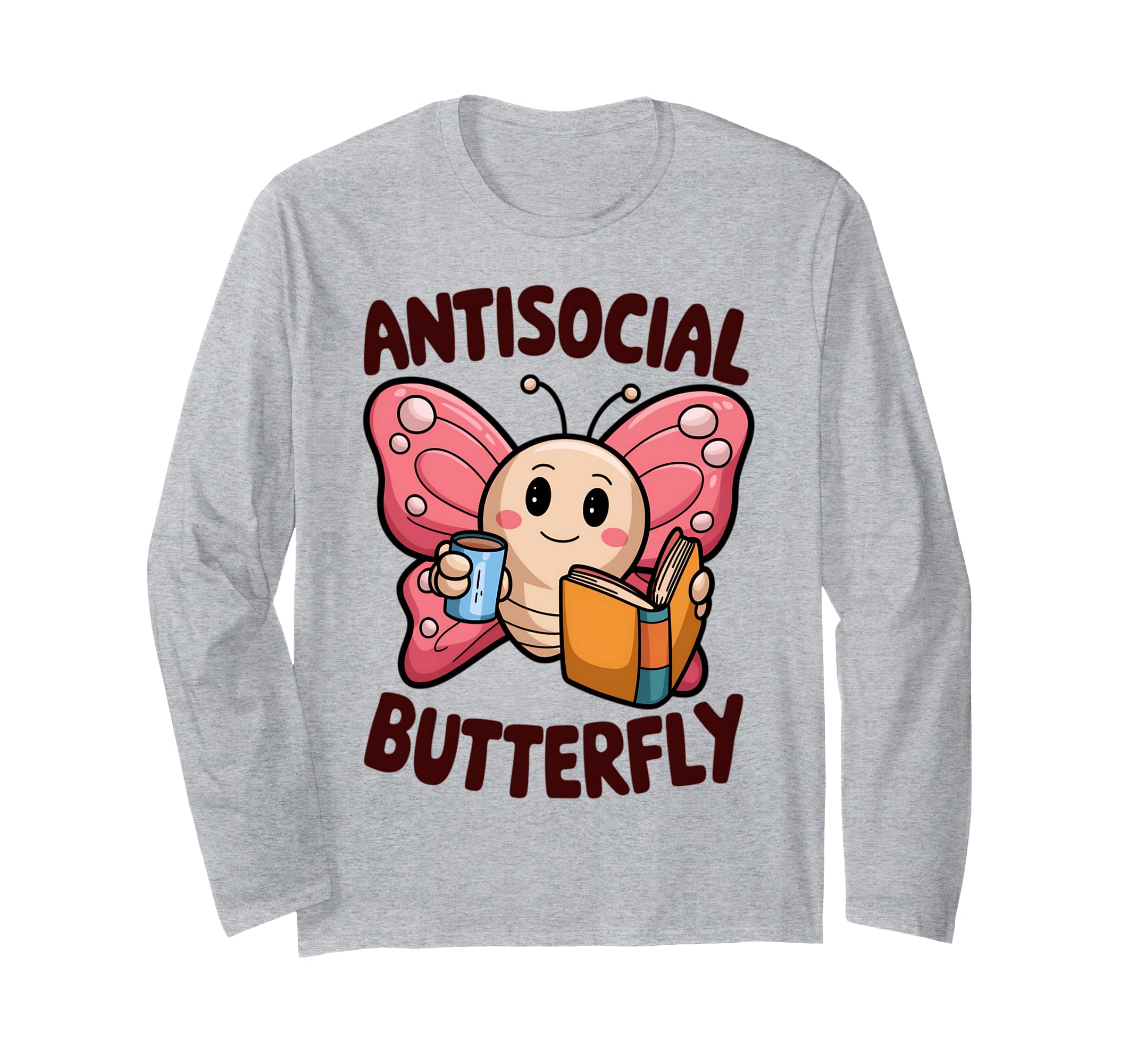 Groovy Anti Social Butterfly Ironic T-Shirt - Streetwear Style for Adults - T-Shirt, Sweatshirt, Hoodie