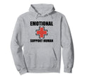 Emotional Support Human Service Dog Hoodie - Streetwear Style Men Women - T-Shirt, Sweatshirt, Hoodie