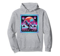 Retrowave Synthwave Aesthetic Vaporwave Hoodie - Custom Art Print Unisex - T-Shirt, Sweatshirt, Hoodie