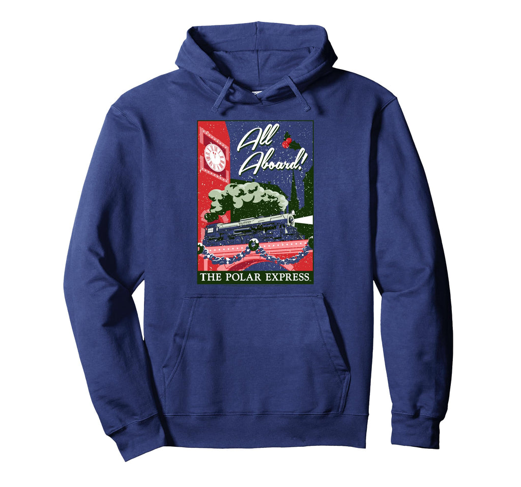 Polar Express Postcard Holiday Hoodie - Unique Graphic Unisex - T-Shirt, Sweatshirt, Hoodie