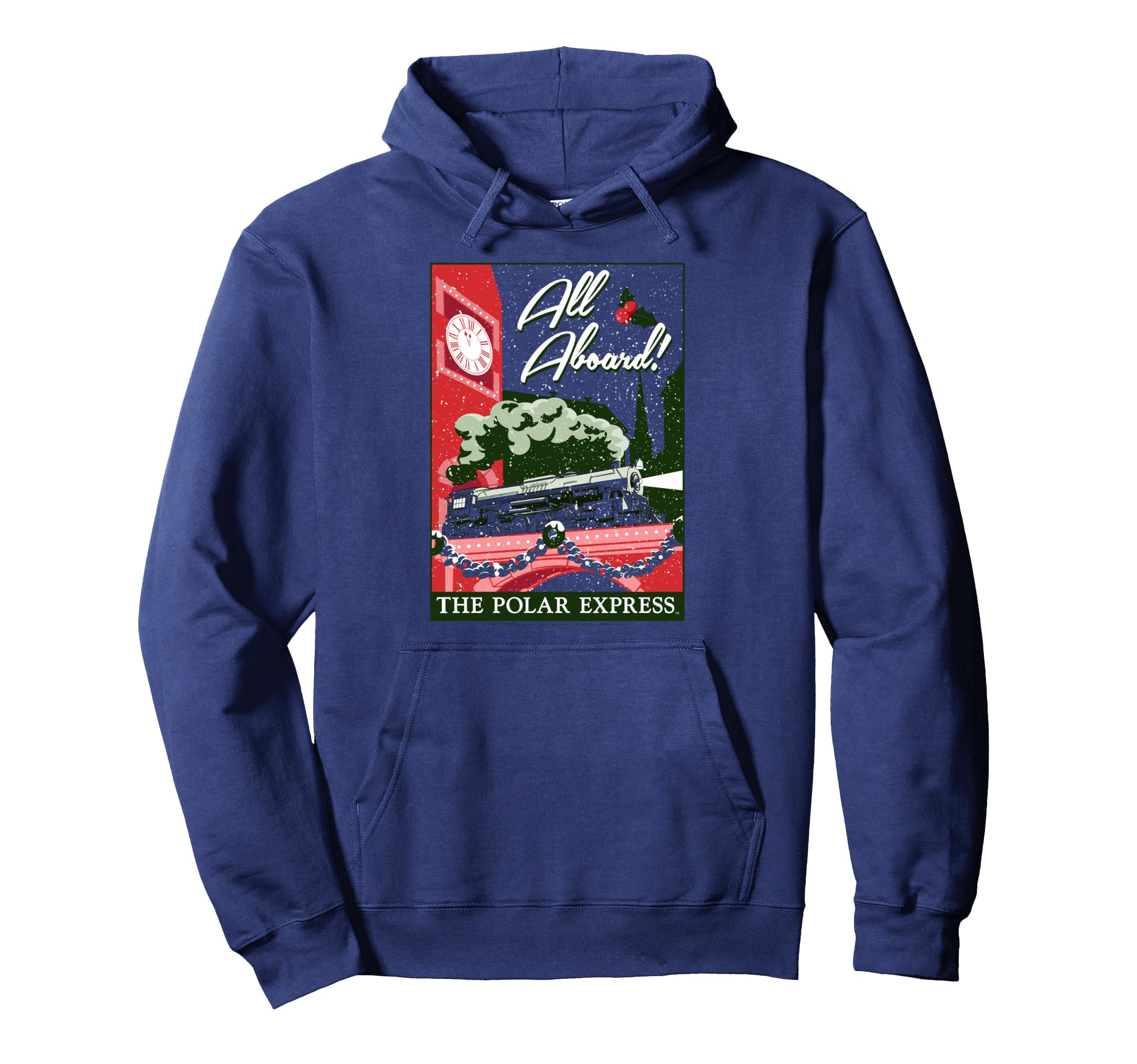 Polar Express Postcard Holiday Hoodie - Unique Graphic Unisex - T-Shirt, Sweatshirt, Hoodie