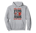 Motorcycle Biker Jesus Faith Hoodie - Fun Novelty Design for Adults - T-Shirt, Sweatshirt, Hoodie