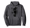 Black Grunge Distressed Trendy Hoodie - Graphic Print for Adults - T-Shirt, Sweatshirt, Hoodie