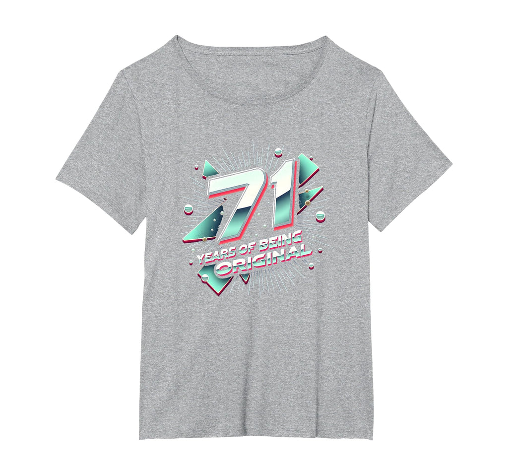 71 Years Original Birthday Gift Typography T-Shirt - Graphic Print Unisex - T-Shirt, Sweatshirt, Hoodie