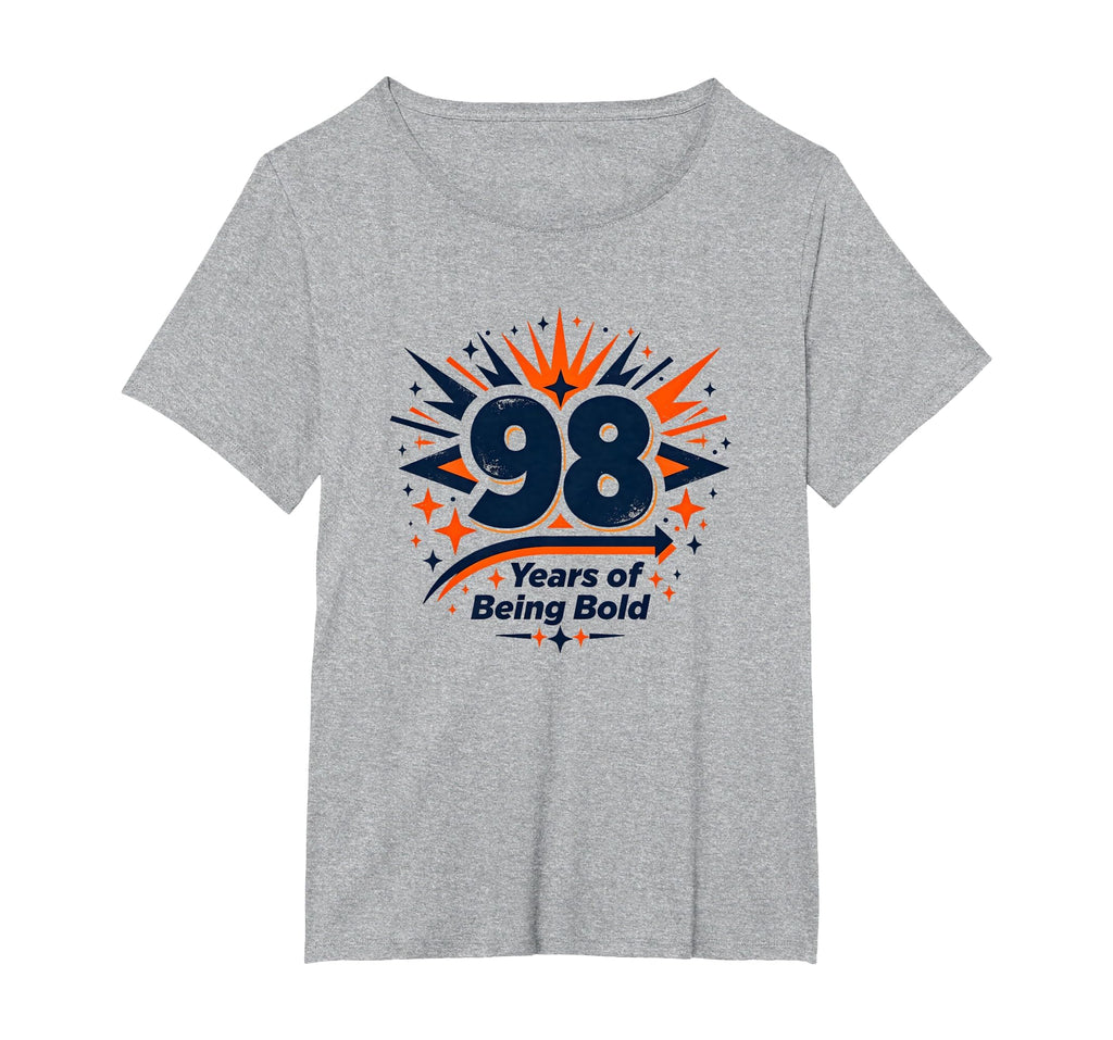 98 Years Bold Birthday Gift T-Shirt - Aesthetic Graphic for Adults - T-Shirt, Sweatshirt, Hoodie