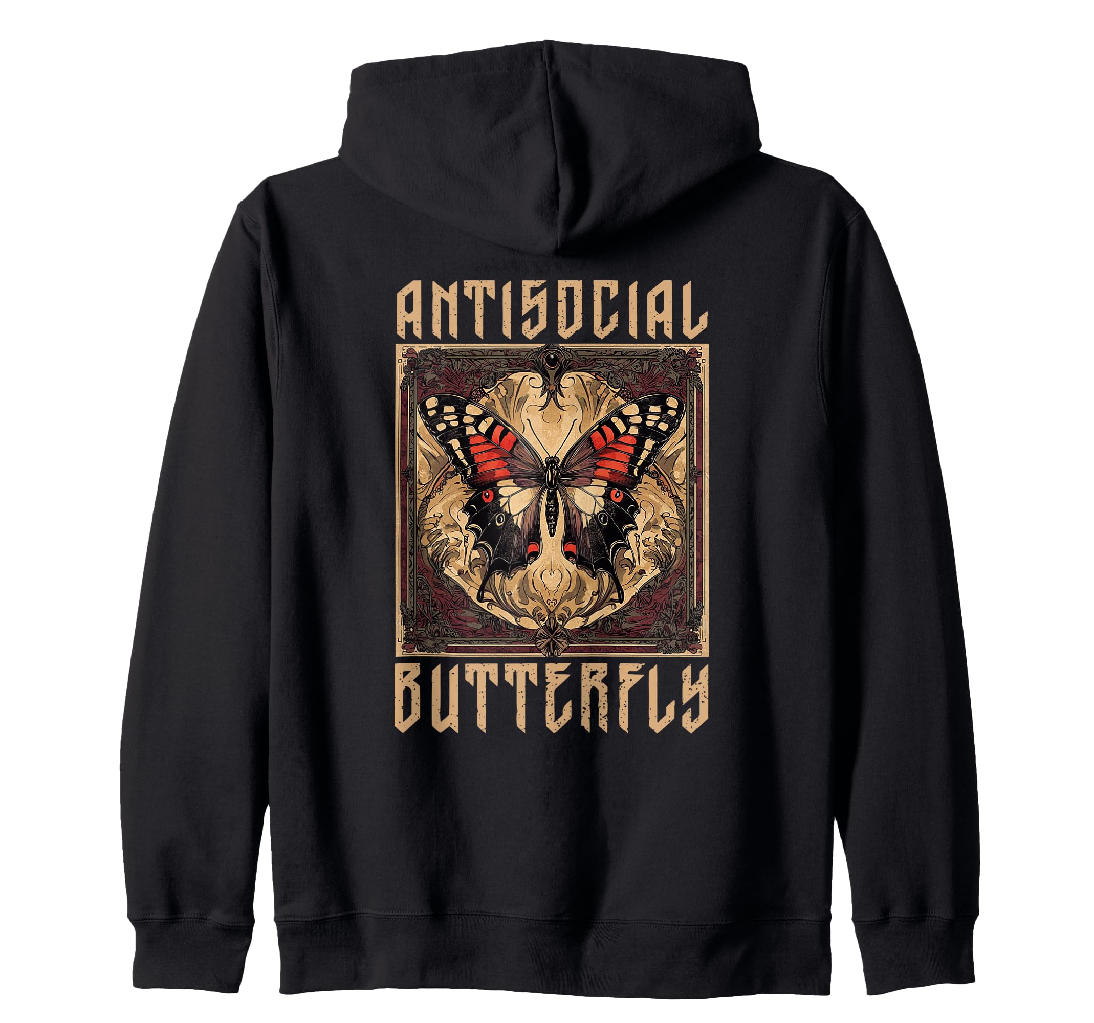 Antisocial Butterfly Gift Hoodie - Casual Everyday Wear Unisex - T-Shirt, Sweatshirt, Hoodie