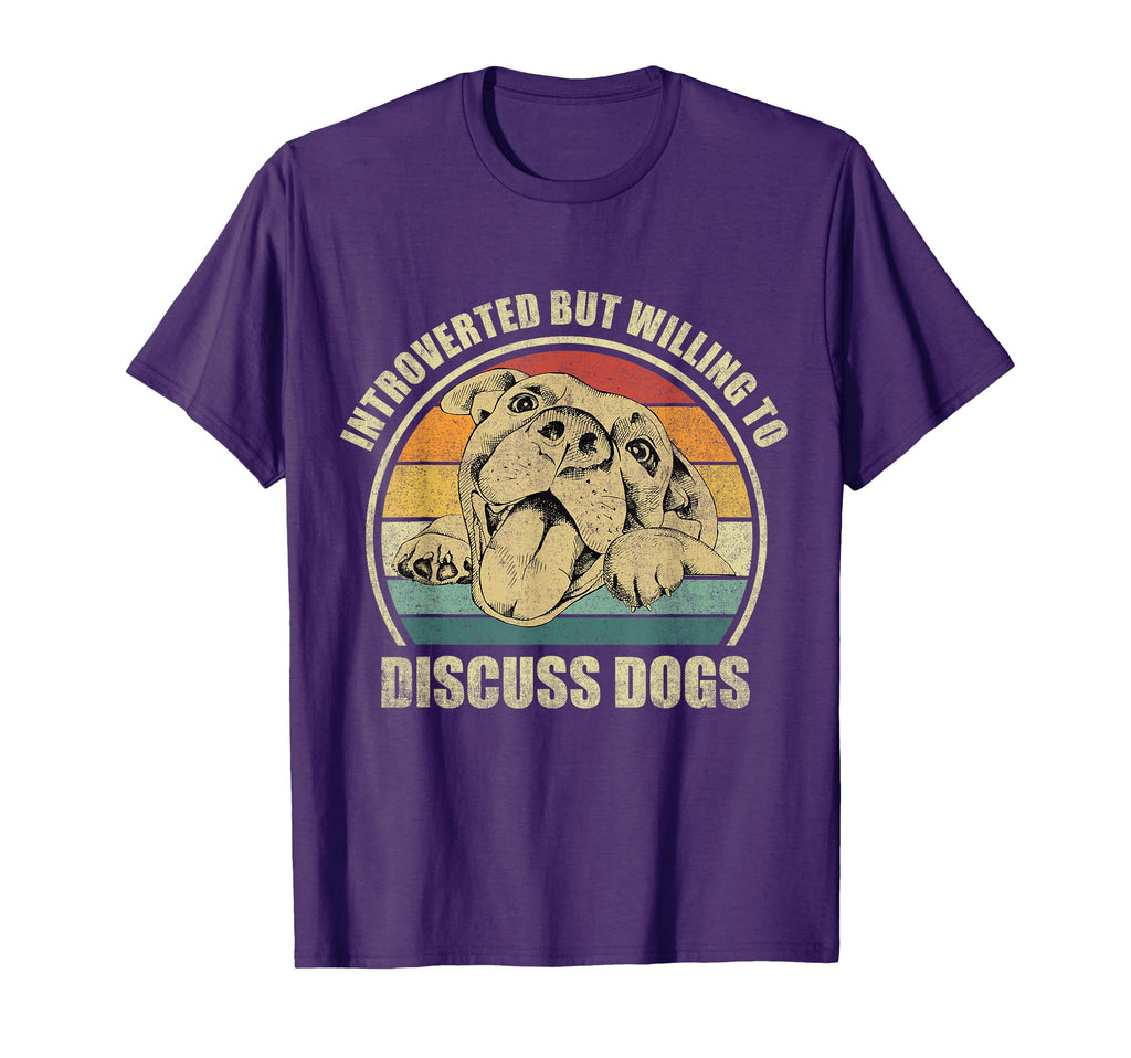 Introverted But Willing To Discuss Dogs T-Shirt - Graphic Print for Adults - T-Shirt, Sweatshirt, Hoodie