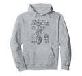 Riders Inc 1955 Motorcycle Distressed Hoodie - Novelty Apparel Unisex - T-Shirt, Sweatshirt, Hoodie
