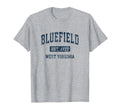 Bluefield West Virginia Wv Sports Navy T-Shirt - Custom Art Print Men Women - T-Shirt, Sweatshirt, Hoodie