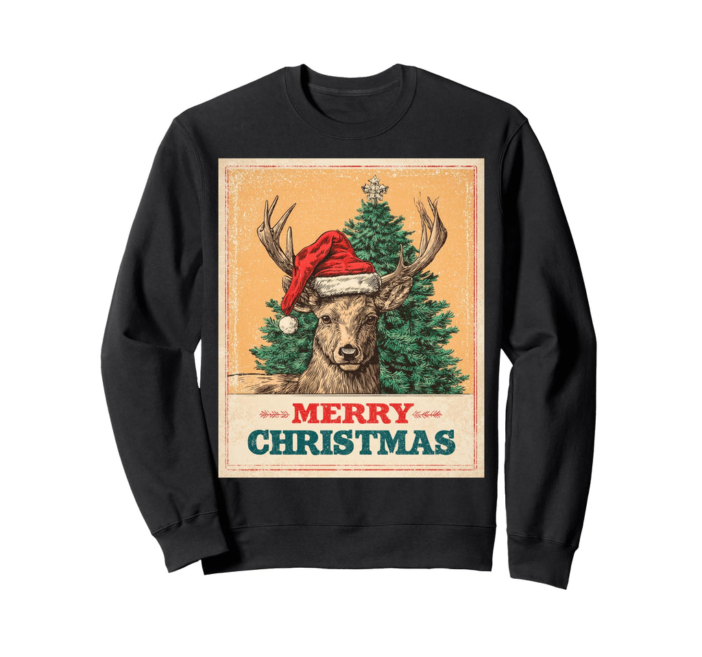Reindeer Sweatshirt - Graphic Print Unisex - T-Shirt, Sweatshirt, Hoodie