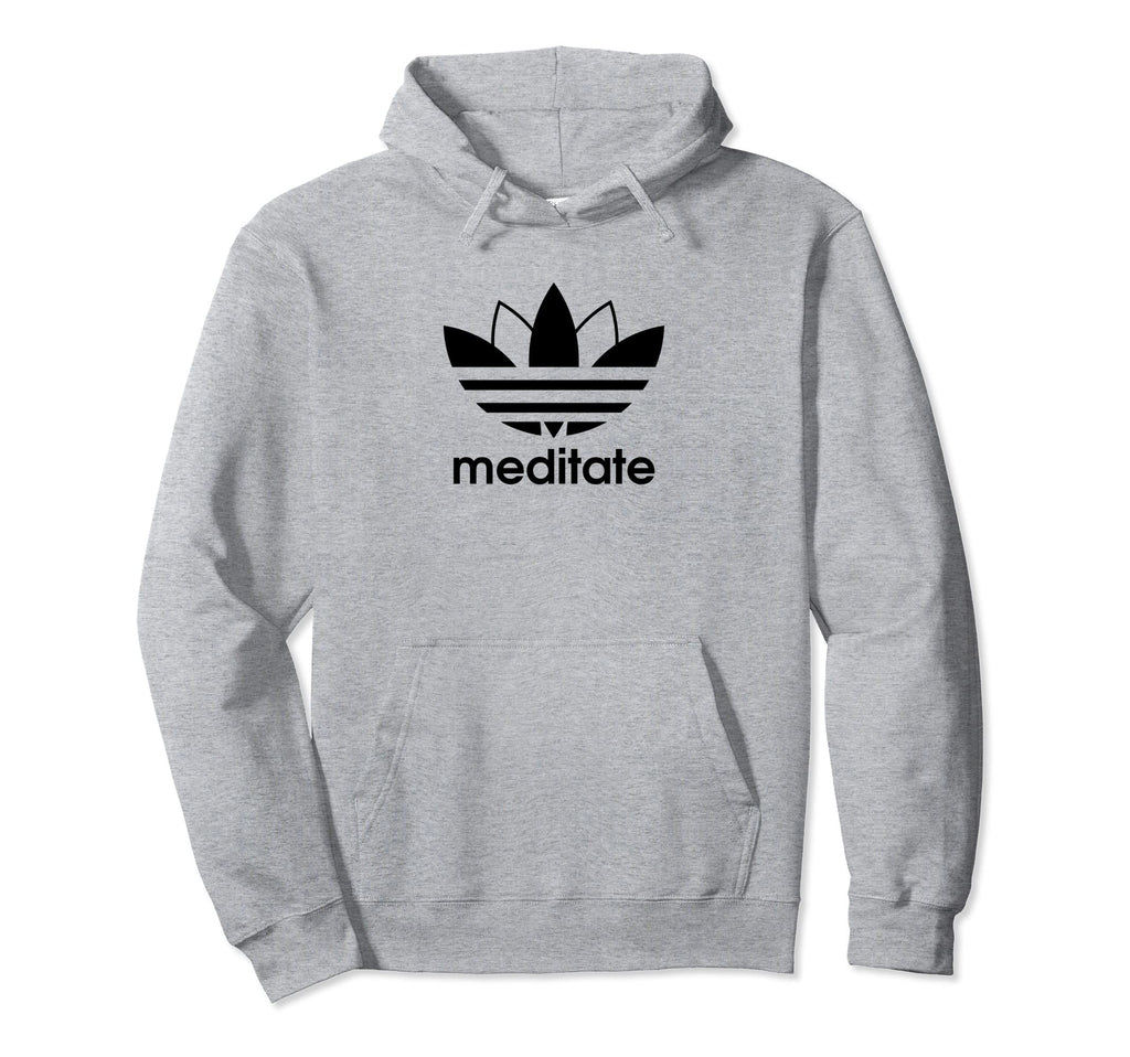Meditate Breathe And Be Present Funny Hoodie - Minimalist Print Unisex - T-Shirt, Sweatshirt, Hoodie