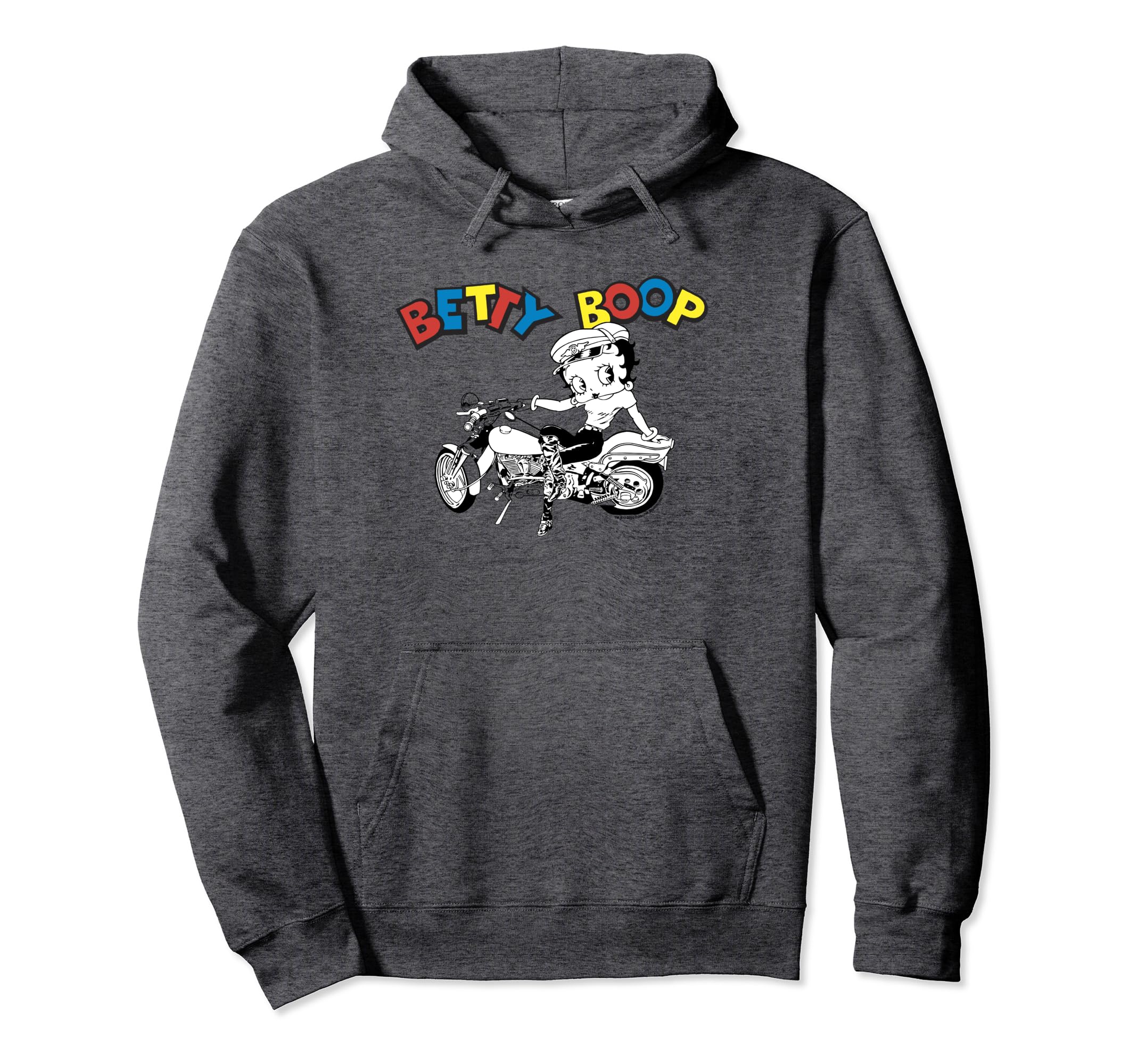 Betty Boop Biker Babe Motorcycle Sketch Hoodie - Unique Graphic Men Women - T-Shirt, Sweatshirt, Hoodie