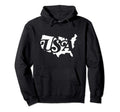 Simple Usa Map Typography Patriotic Hoodie - Custom Art Print Men Women - T-Shirt, Sweatshirt, Hoodie