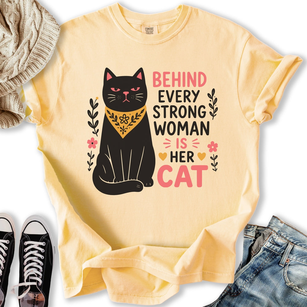 Strong Women Cat - Adult & Kids T-Shirts, Sweatshirts & Hoodies apparel design preview 2