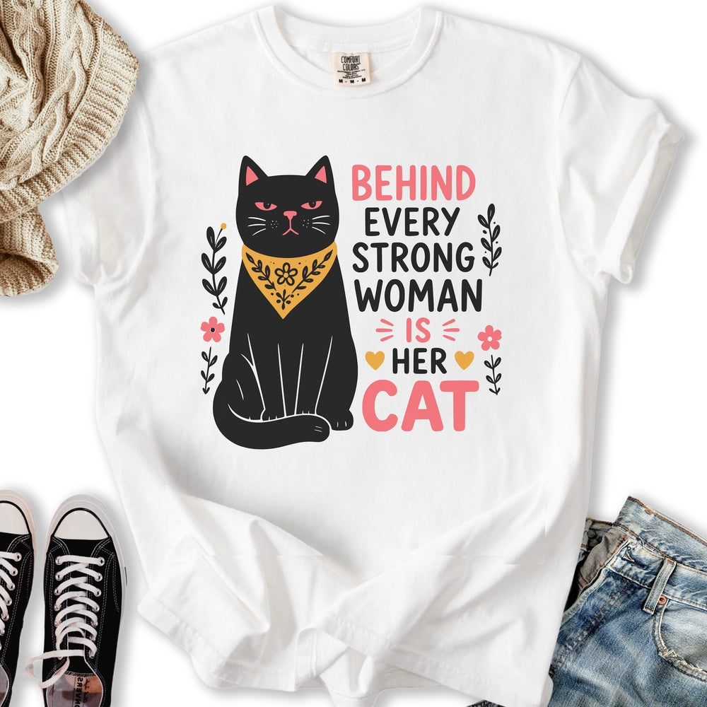 Strong Women Cat - Adult & Kids T-Shirts, Sweatshirts & Hoodies apparel design preview 1