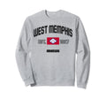 West Memphis Arkansas Ar State Sweatshirt - Minimalist Print for Adults - T-Shirt, Sweatshirt, Hoodie