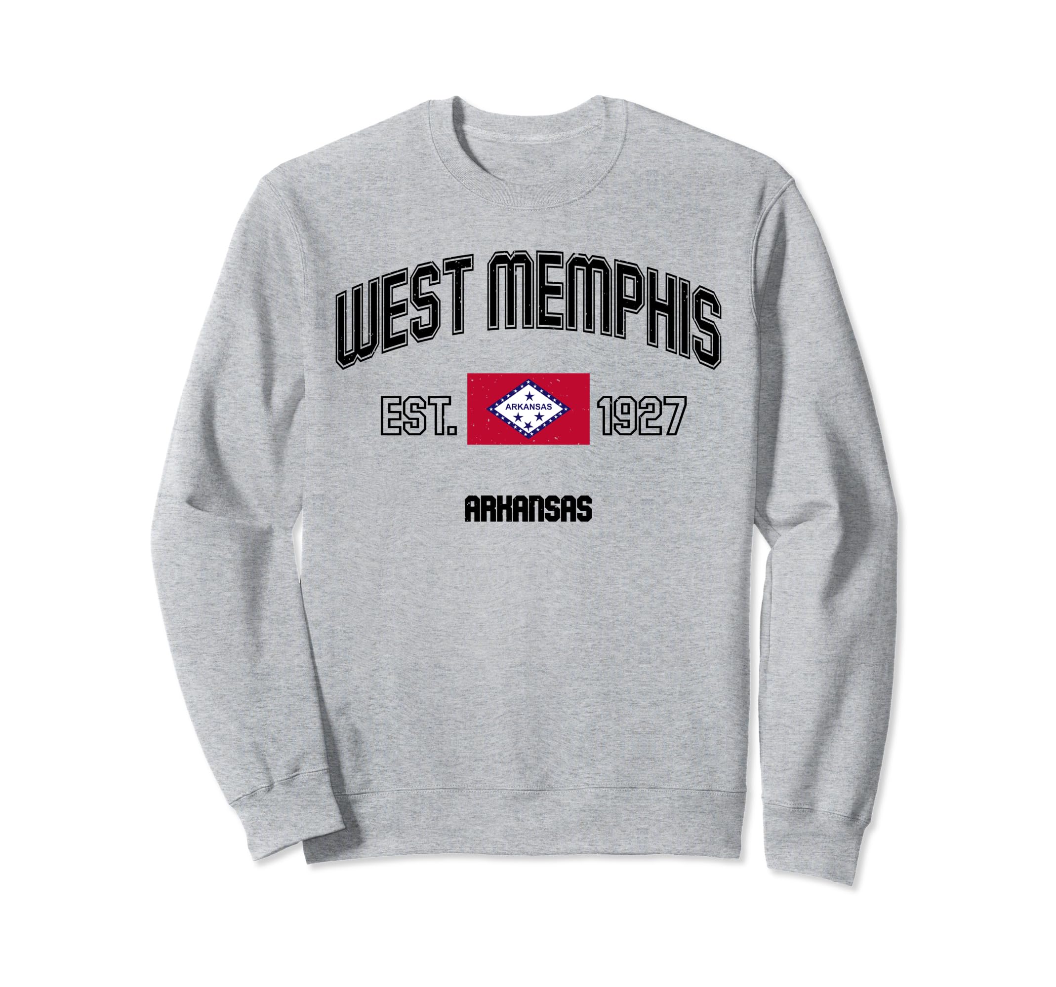 West Memphis Arkansas Ar State Sweatshirt - Minimalist Print for Adults - T-Shirt, Sweatshirt, Hoodie