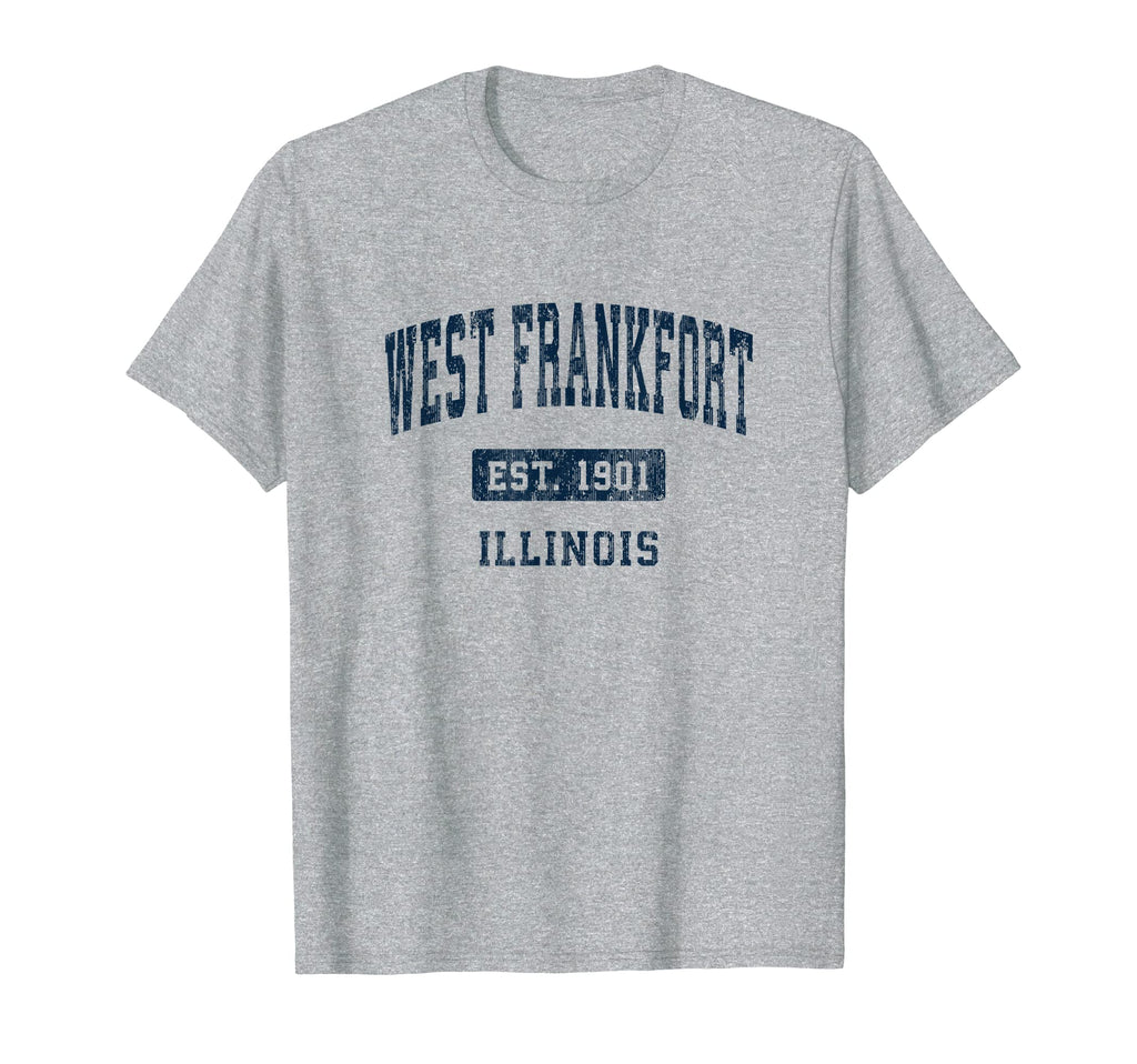 West Frankfort Illinois Il Athletic T-Shirt - Graphic Print for Adults - T-Shirt, Sweatshirt, Hoodie
