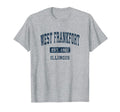 West Frankfort Illinois Il Athletic T-Shirt - Graphic Print for Adults - T-Shirt, Sweatshirt, Hoodie