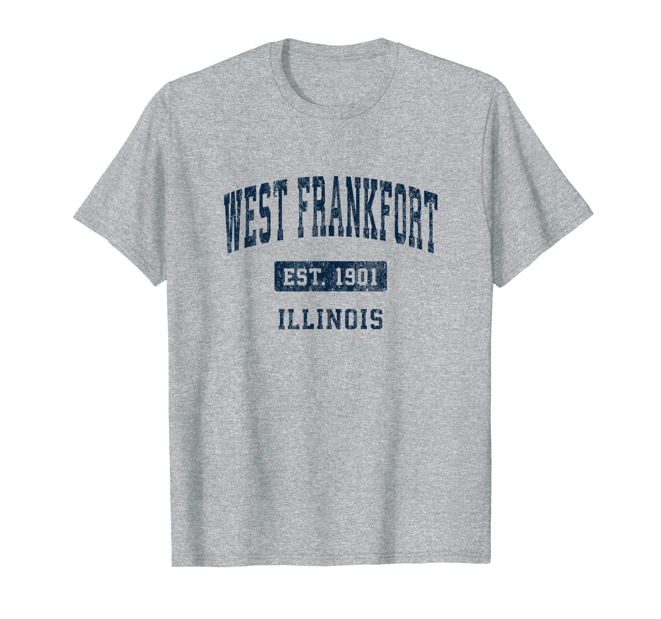West Frankfort Illinois Il Athletic T-Shirt - Graphic Print for Adults - T-Shirt, Sweatshirt, Hoodie
