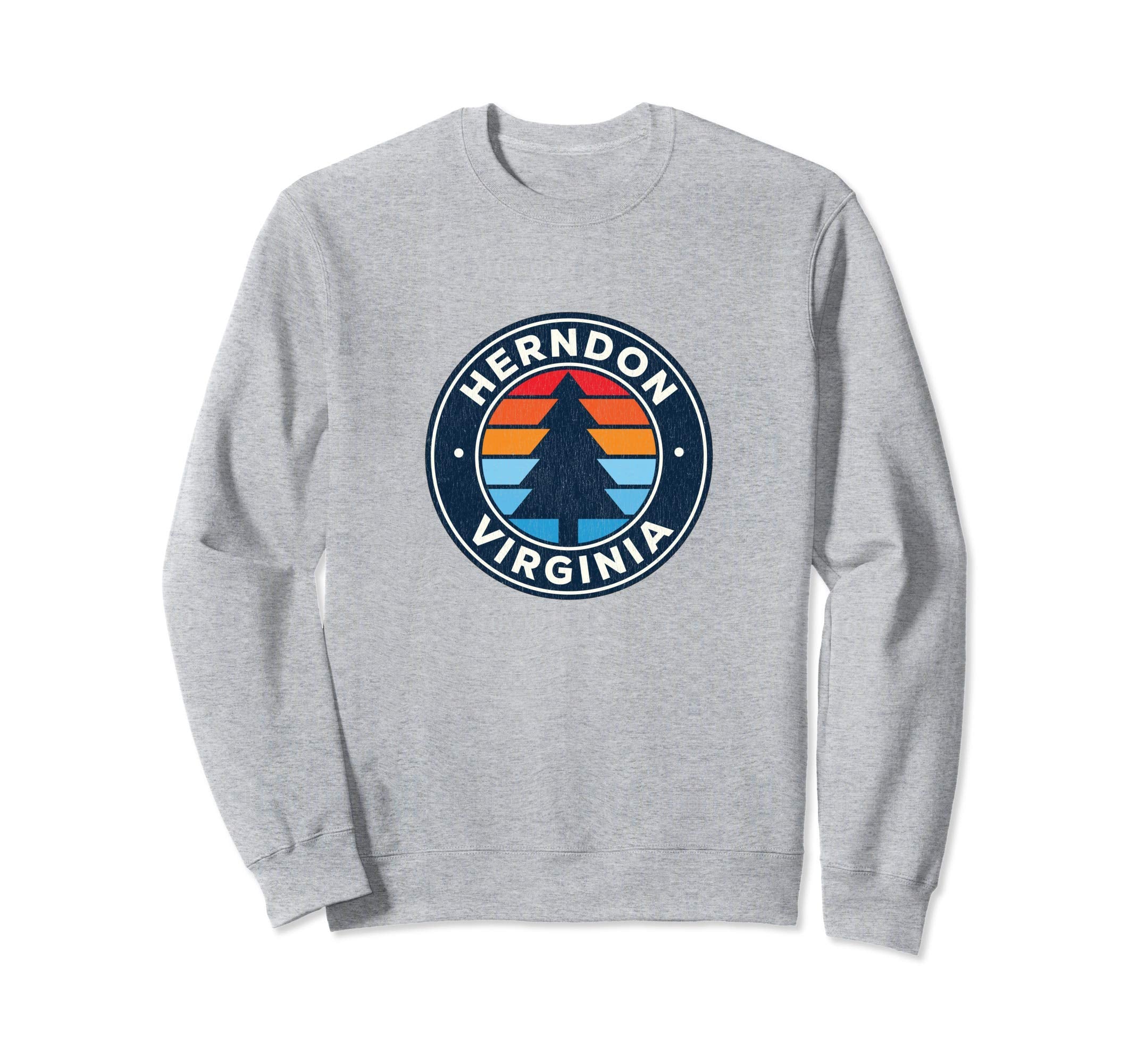 Herndon Virginia Va 70S Sweatshirt - Fun Novelty Design for Adults - T-Shirt, Sweatshirt, Hoodie