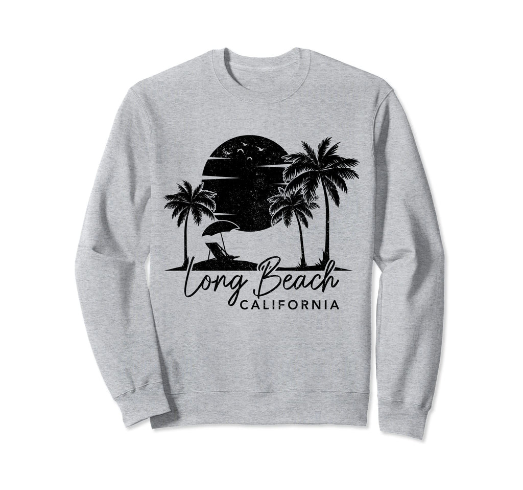 Long Beach California Surf Sunset Sweatshirt - Novelty Apparel for Adults - T-Shirt, Sweatshirt, Hoodie